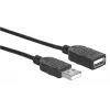 USB-A uz USB-A pagarinātāja kabelis Manhattan USBEXTAA3BK