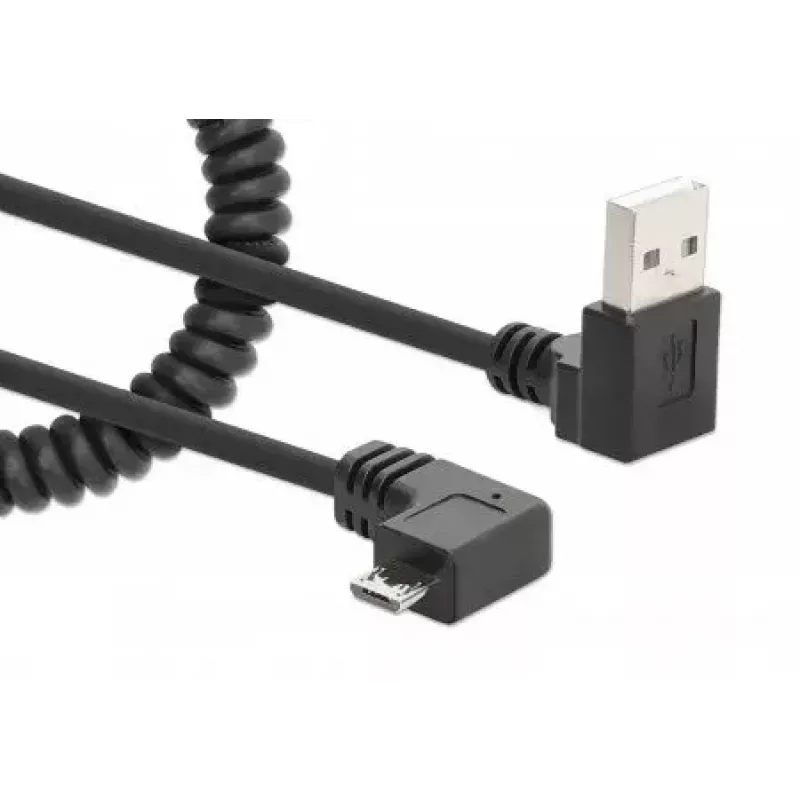 USB-A uz Micro-USB kabelis Manhattan 356237 1m vīrisks pret vīrisku melns