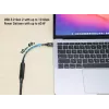 USB-C kabelis Manhattan 5m aktīvs vīrietis-vīrietis 10 Gbps 3A melns