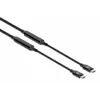 USB-C kabelis Manhattan 5m aktīvs vīrietis-vīrietis 10 Gbps 3A melns