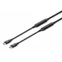 USB-C kabelis Manhattan 5m aktīvs vīrietis-vīrietis 10 Gbps 3A melns