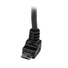 StarTech.com 1 m Micro USB kabelis - A uz augšupvērstu Micro B, 1 m, USB A, Micro-USB B, USB 2.0, vīr./vīr., melns