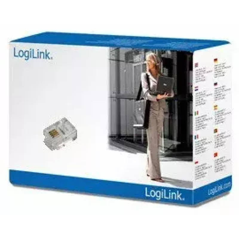 RJ11 savienotājs LogiLink MP0018 caurspīdīgs