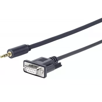 Vivolink PROMJDSUB9-25 seriālais kabelis melns 25 m 3.5 mm D-Sub (DB-9)