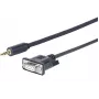 Vivolink PROMJDSUB9-25 seriālais kabelis melns 25 m 3.5 mm D-Sub (DB-9)