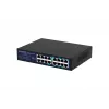Nevadāms komutators Lanview LVN-1U-16PORT-1G 16 portu 1 Gbps Ethernet, statnes montāža 1U