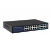 Nekonfigurējams komutators Lanview LVN-1U-24PORT-1G — 24 portu pilna Gigabit tīkla plaukta montāžas