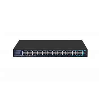Lanview nevadāms slēdzis LVN-1UMOUNT-48PORT-2SFP-1G — 48x RJ45 1G pieslēgvietas, 2x SFP augšupsaites
