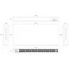 Lanview nevadāms slēdzis LVN-1UMOUNT-48PORT-2SFP-1G — 48x RJ45 1G pieslēgvietas, 2x SFP augšupsaites