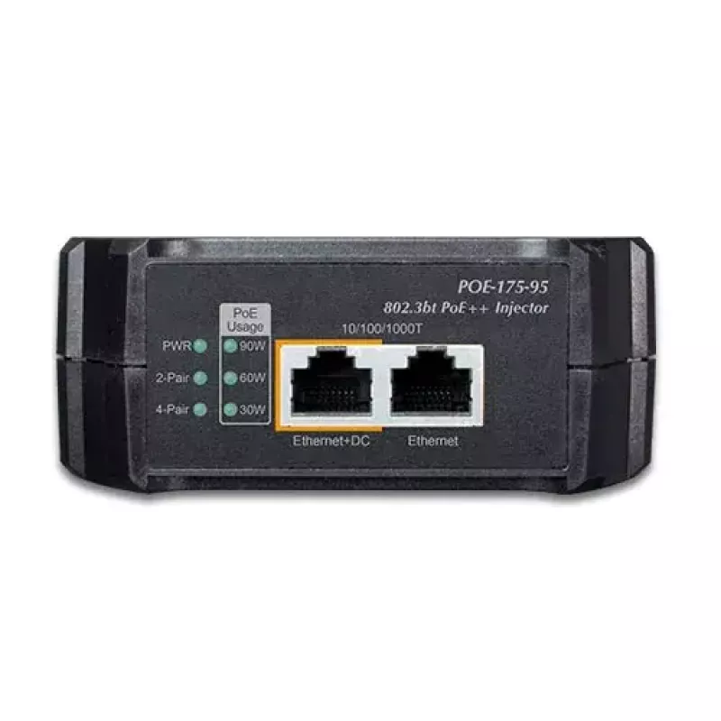 Tīkla sadalītājs PLANET POE-175-95 Power over Ethernet melns