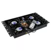Plaukta piederums Lanview RAF120BL-UK 1U 4 ventilatori Melns