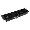 Ventilatora panelis LOGON RAF205BL 2 ventilatori Melns 490x135x45mm