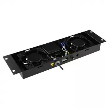Ventilatora panelis LOGON RAF205BL 2 ventilatori Melns 490x135x45mm