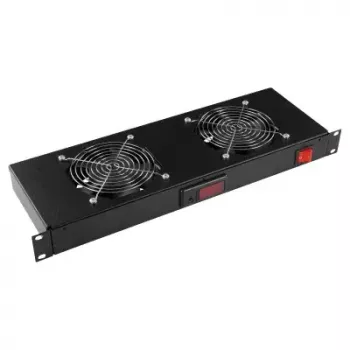 Ventilatoru panelis LOGON RAF300BL melns ar 2 ventilatoriem