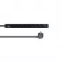 Lanview LVR-3MSCH-LIC-SCH8 strāvas sadales bloks (PDU) 8 maiņstrāvas kontaktligzdas 1U melns