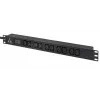 Lanview LVR-3MIEC-AMP-10C13 strāvas sadales bloks (PDU) 10 maiņstrāvas kontaktligzdu(-as) 1U melns