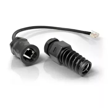 Tīkla kabelis QuWireless QRJ45 RJ-45 RJ-45 0,16 m Melns