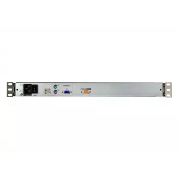 Rack konsoles ATEN CL5800N 19 collu (48,3 cm) LCD 1280x1024 VGA USB/PS/2 tastatūra un pele Metāls 1U Melna