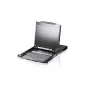 ATEN CL5800N plauktā montējama konsole 48,3 cm (19 collas) 1280 x 1024 pikseļi Metāls Melna 1U