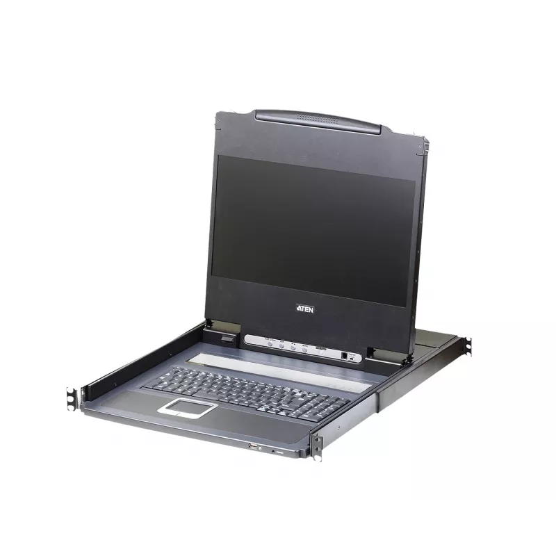 ATEN CL6700MW-ATA-2XK06GG plaukta konsole 43,9 cm (17,3 collas) Melna 1U