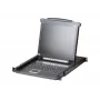 ATEN CL1000M plaukta konsole 43,2 cm (17 collu) 1280 x 1024 pikseļi Metāls, Plastmasa Melns 1U