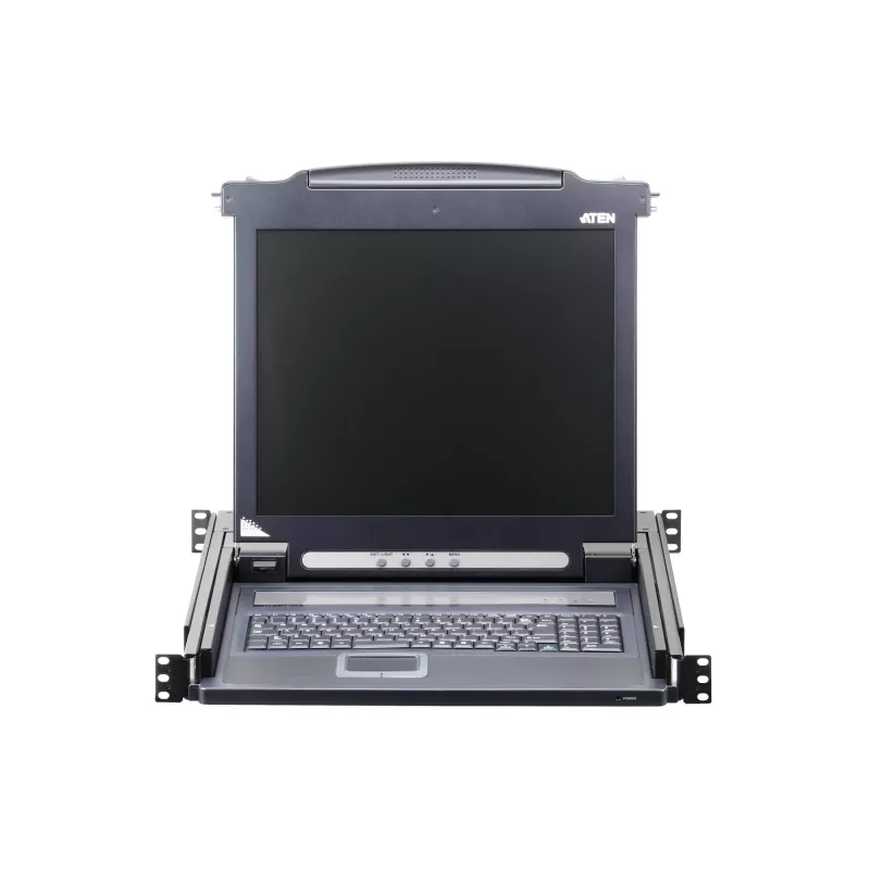 ATEN CL1000M plaukta konsole 43,2 cm (17 collu) 1280 x 1024 pikseļi Metāls, Plastmasa Melns 1U