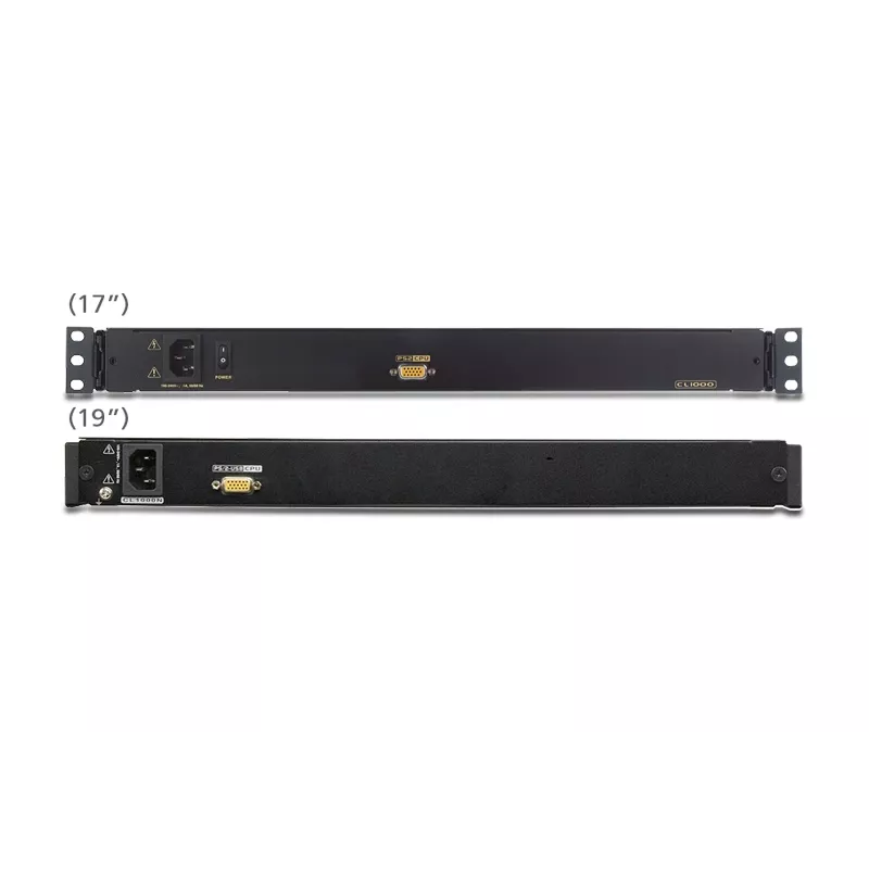 ATEN CL1000M-ATA-2XK07SGG rack console 43.2 cm (17 inch) Melns 1U