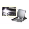 ATEN CL1000M-ATA-2XK07SGG rack console 43.2 cm (17 inch) Melns 1U