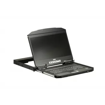 ATEN CL3700NW plaukta konsole 47 cm (18,5 collas) 1920 x 1080 pikseļi Metāls, Plastmasa Melna 1U