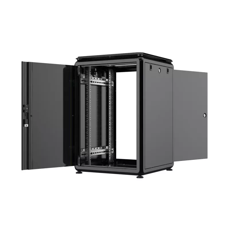 Rack Cabinet Lanview RDL16U66BL 16U Melns 600 kg IP20