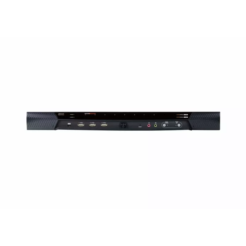 ATEN 8 portu 2 kopņu CAT5e/6 KVM slēdzis ar IP, LUC (klēpjdatora USB konsole), ar audio un virtuālo datu nesēju atbalstu