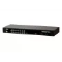 ATEN 16 portu USB/PS/2 VGA KVM slēdzis, 2048 x 1536 pikseļi, QXGA, statņu montāža, 6,5 W, 1U, melns