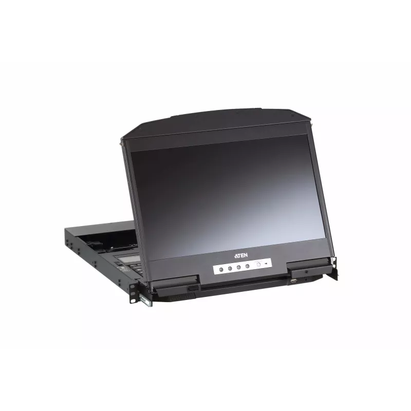 ATEN CL3800NW plaukta konsole 47 cm (18,5 collas) 1920 x 1080 pikseļi Metāls, plastmasa Melns 1U