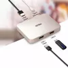 ATEN UH3235 USB-C 4K īpaši mazā dokstacija ar barošanas caurlaidi