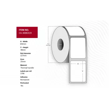 Capture CA-3006319 printer label