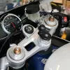 RAM Mounts motocikla dakšas kāta dubultlodīšu stiprinājums, alumīnija, melns