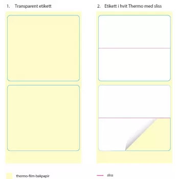 Printer label Capture CA-47011-AA-1 augstas kvalitātes izturīgas uzlīmes