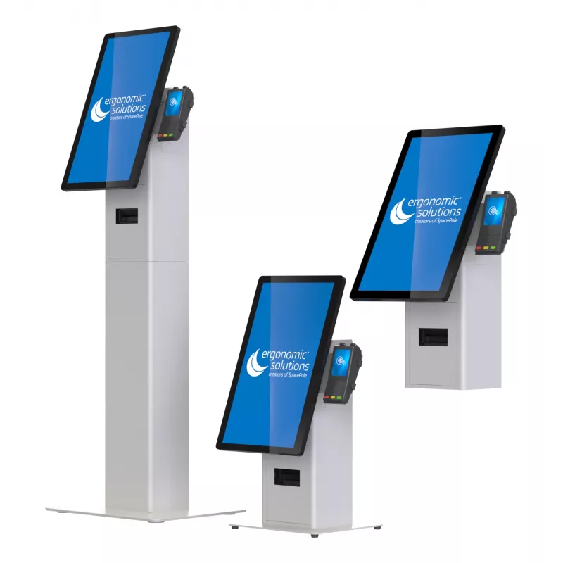 Sienas stiprinājuma pašapkalpošanās kioska statīvs, ergonomiski risinājumi SPK402-02 — sienas kronšteins pašapkalpošanās termināļiem