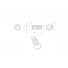 VivoLink VLDG24L-B galda kabeļu caurejošā bukse, melna, liela, līdz 55 mm