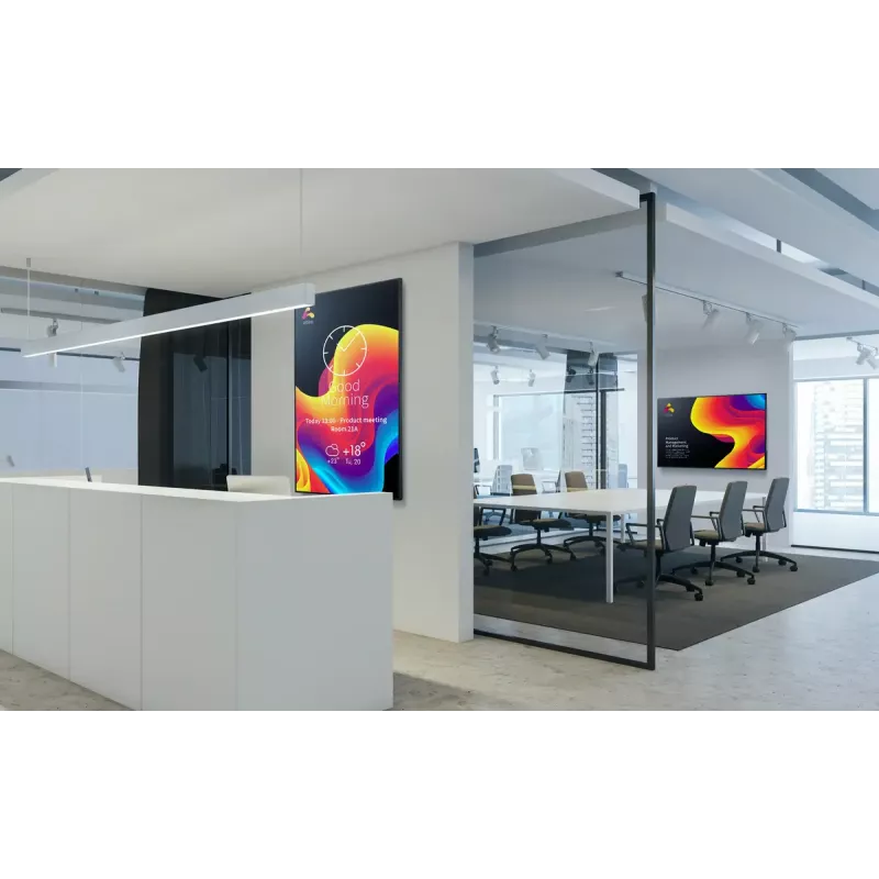 Sharp PN-ME982 Digitālo izkārtņu plakanais panelis 2.49 m (98 collas) LED 450 cd/m² 4K Ultra HD melns Android