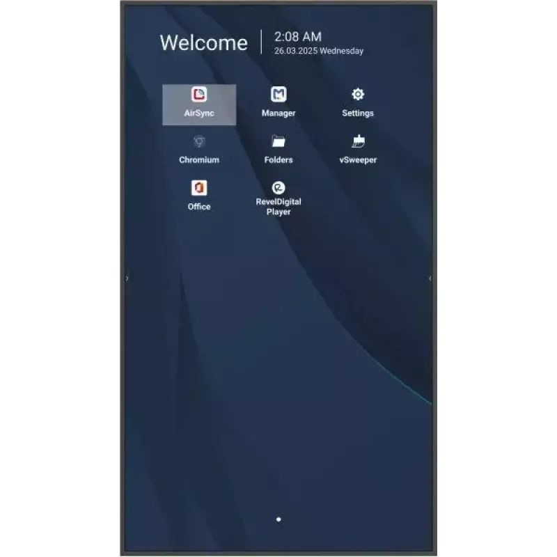 Komerciālais 86 collu 4K LCD displejs VIEWSONIC CDE8614-2C, 3840x2160, 500 cd/m², Android 14, Wi‑Fi, 24/7