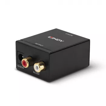Lindy TosLink (optiskais) un koaksiālais uz Phono DAC