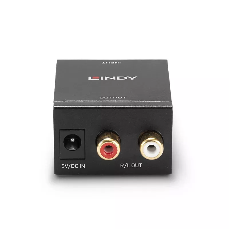 Lindy TosLink (optiskais) un koaksiālais uz Phono DAC