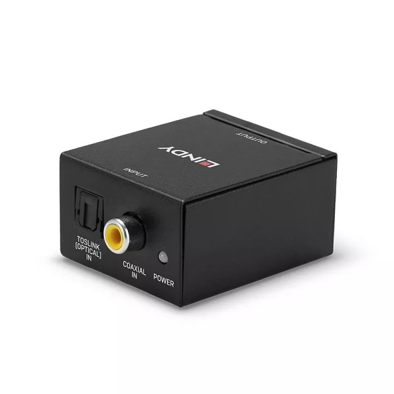 Lindy TosLink (optiskais) un koaksiālais uz Phono DAC