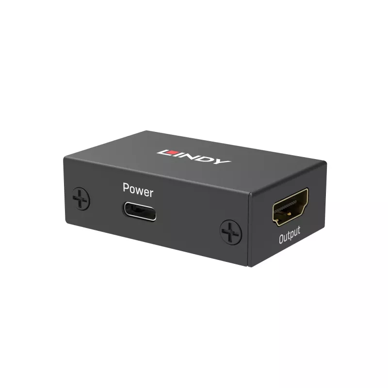 AV atkārtotājs Lindy HDMI 8K60 Repeater, 48 Gbit/s, metāla, vadu
