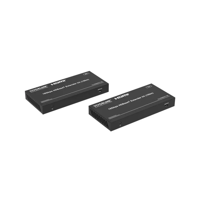 HDBaseT pagarinātāja komplekts VivoLink VLHDMIEXT150 18 Gbps 4K pa vienu Cat kabeli