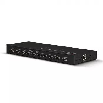 Lindy 9 portu HDMI 10.2G vairāku skatu pārslēgs, melns, 30 Hz