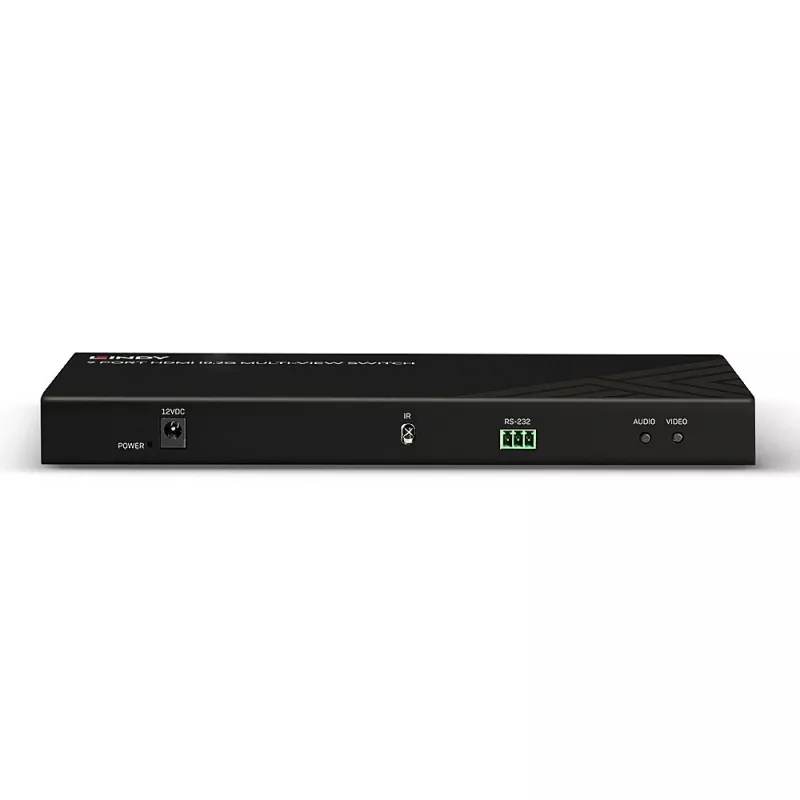 Lindy 9 portu HDMI 10.2G vairāku skatu pārslēgs, melns, 30 Hz