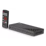 AV uztvērējs Lindy 4x1 4K60 HDMI bezšuvju vairāku attēlu pārslēdzējs, 3840x2160@60Hz, 12V 2.5A, melns