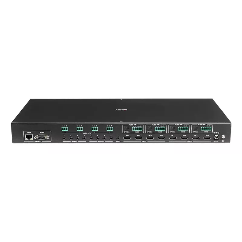 AV matricas komutators Lindy 4x4 HDMI 4K60 3840x2160 18 Gbit/s